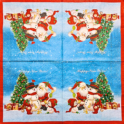 Guardanapo para Decoupage 33x33 Tema Natal Modelo 2