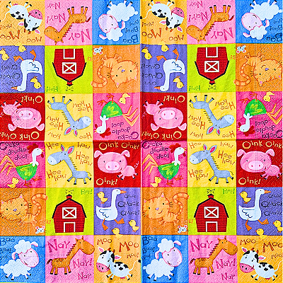 Guardanapo para Decoupage 33x33 Sítio do Seu Lobato