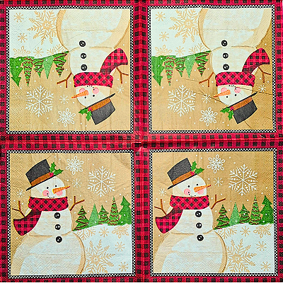Guardanapo para Decoupage 33x33 Tema Natal Modelo 10