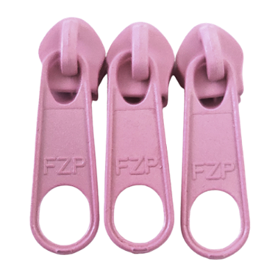 Cursor Para Zíper Nº5 com 3 Unidades Cor Rosa Bebê
