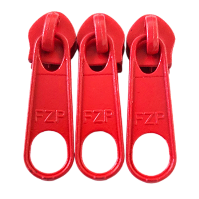 Cursor Para Zíper Nº5 com 3 Unidades Cor Vermelho
