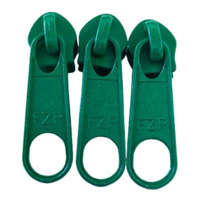 Cursor Para Zíper Nº5 com 3 Unidades Cor Verde
