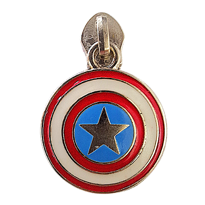Cursor Resinado para Zíper Nº5 Capitão América
