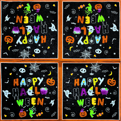 Guardanapo para Decoupage 33x33 Happy Halloween Modelo 1