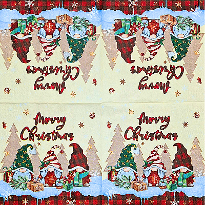 Guardanapo para Decoupage 33x33 Tema Natal Modelo 13