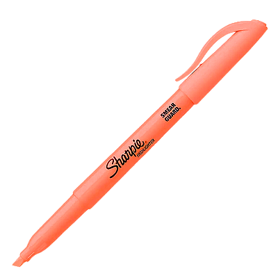 Caneta Marca Texto Pocket Pouch Laranja Sharpie