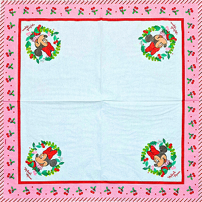 Guardanapo para Decoupage 32.5x32.5 Natal da Minnie Disney