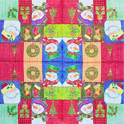 Guardanapo para Decoupage 33x33 Tema Natal Modelo 37