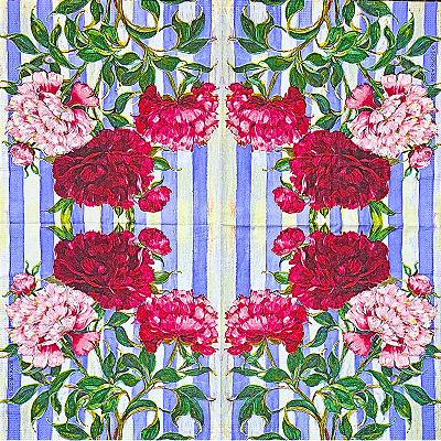 Guardanapo para Decoupage 33x33 Flores Hikari