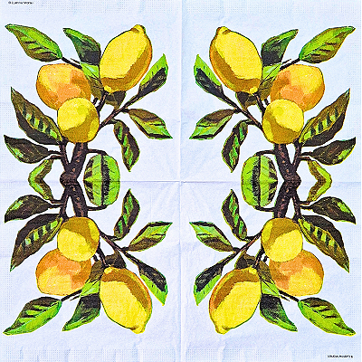 Guardanapo para Decoupage 33x33 Limão Siciliano Musée
