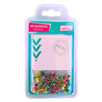 Kit de Alfinetes Perolados 29mm 100 Peças