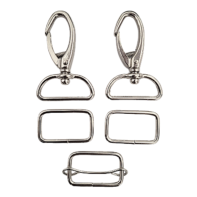 Kit Mosquetão Quadro e Regulador de Bolsa 30mm