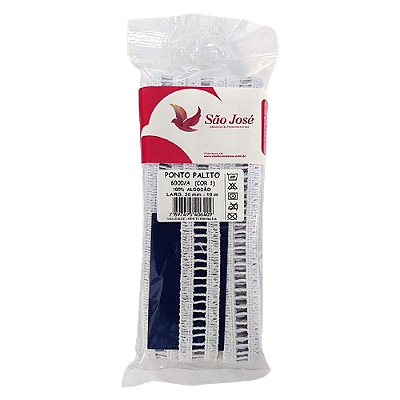 Ponto Palito 20mm x 10m 100% Algodão São José Cor 1 Branco