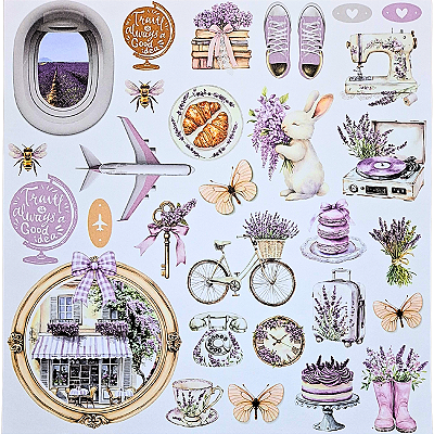 Papel para Scrapbook 30.5 x 31.5 Coleção Meu Refúgio Tema Avião