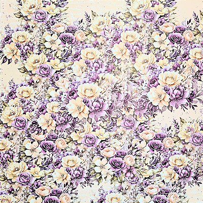 Papel para Scrapbook 30.5 x 31.5 Coleção Meu Refúgio Tema Floral