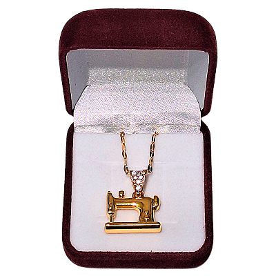 Corrente Pingente Máquina de Costura Dourado