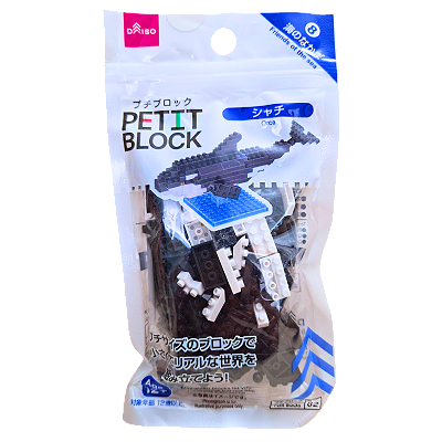 Mini Blocos de Montar Petit Block Baleia Orca