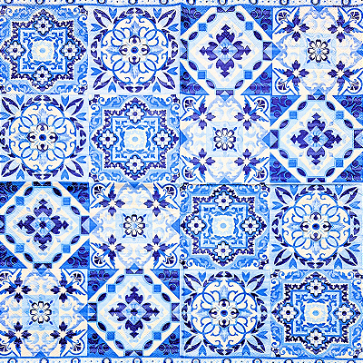 Guardanapo para Decoupage 33x33 Azulejos Clássicos