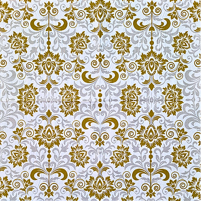 Guardanapo para Decoupage 33x33 Arabesco Dourado e Cinza