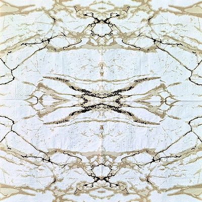 Guardanapo para Decoupage 33x33 Mármore Branco e Cinza