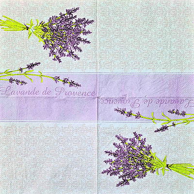 Guardanapo para Decoupage 33x33 Lavanda de Provença