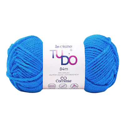 Novelo de Lã para Tricô Crochê 40g 84m Cisne Tudo Cor 10736 Coats
