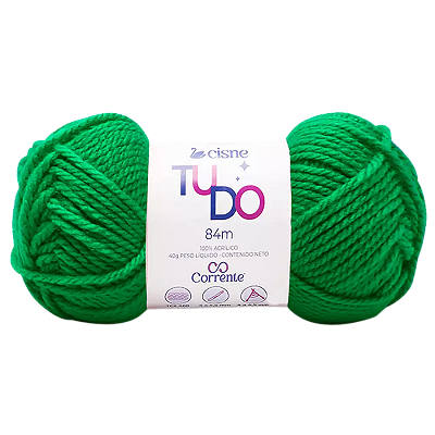 Novelo de Lã para Tricô Crochê 40g 84m Cisne Tudo Cor 755 Coats