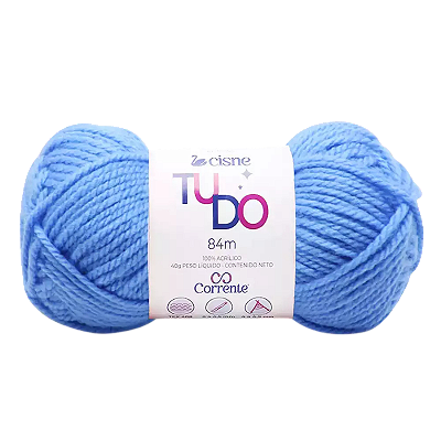 Novelo de Lã para Tricô Crochê 40g 84m Cisne Tudo Cor 602 Coats
