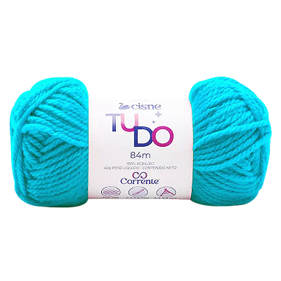 Novelo de Lã para Tricô Crochê 40g 84m Cisne Tudo Cor 6010 Coats