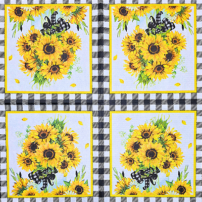 Guardanapo para Decoupage 33x33 Buquê de Girassóis