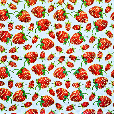 Guardanapo para Decoupage 33x33 Morangos