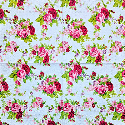 Guardanapo para Decoupage 33x33 Buquê de Rosas Vermelhas
