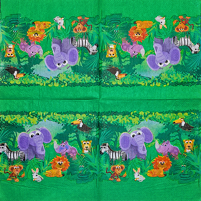 Guardanapo para Decoupage 33x33 Savana Africana