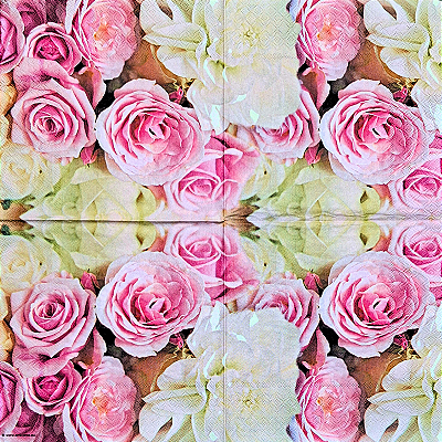 Guardanapo para Decoupage 33x33 Florada de Rosas