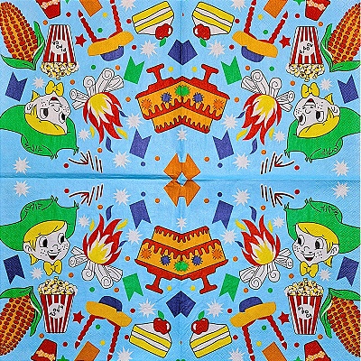 Guardanapo para Decoupage 33x33 Tema Festa Junina Modelo 6