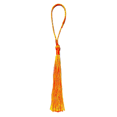 Tassel de Seda para Artesanato 13cm 3 Unidades Amarelo
