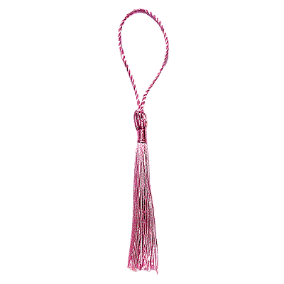 Tassel de Seda para Artesanato 13cm 3 Unidades Rosa