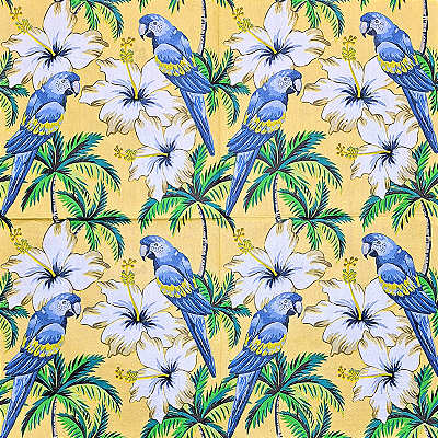 Guardanapo para Decoupage 33x33 Araras Azuis Tropicais