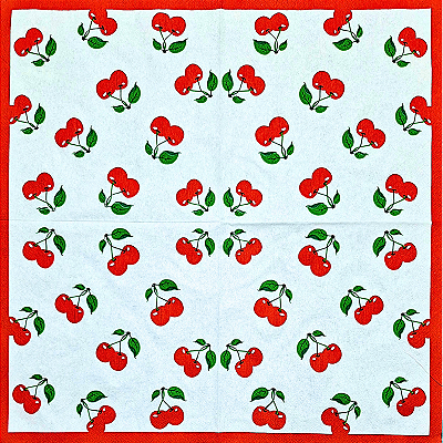 Guardanapo para Decoupage 33x33 Cerejas