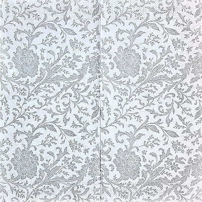 Guardanapo para Decoupage 33x33 Arabesco Floral Cinza