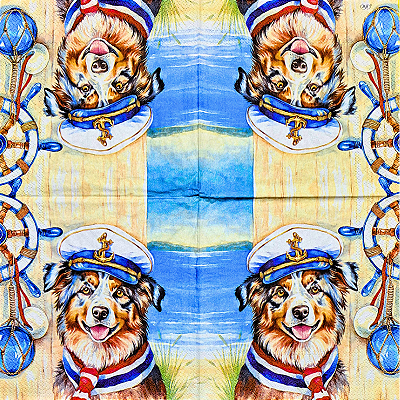 Guardanapo para Decoupage 33x33 Capitão Jack