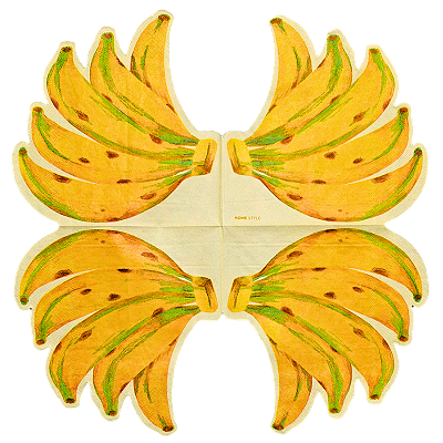 Guardanapo para Decoupage 33x33 Penca de Bananas