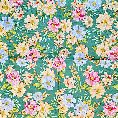 Guardanapo para Decoupage 33x33 Flores do Campo