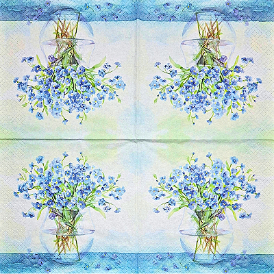 Guardanapo para Decoupage 33x33 Vaso de Flores