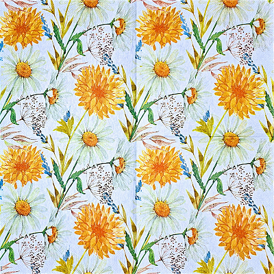 Guardanapo para Decoupage 33x33 Flores do Campo Polonês
