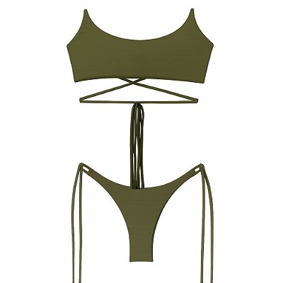 Top Catarina + calcinha de amarrar
