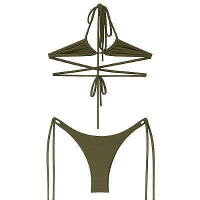 Top Clarisa + calcinha de amarrar