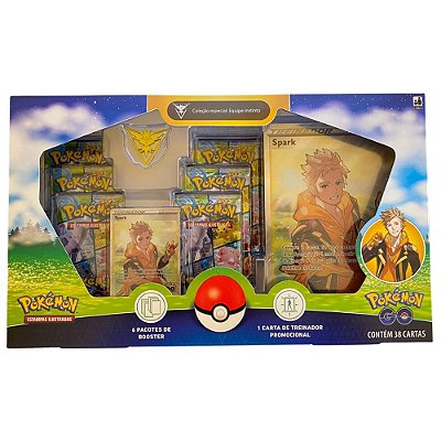 Box Pokémon Coleção Paldea Quaxly com Broche e Carta Gigante Miraidon EX  Copag