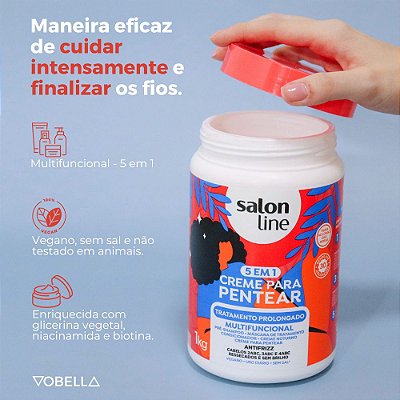 Máscara Creme Tratamento Cabelo Mais Cachos Skala Pote 1Kg - Vobella