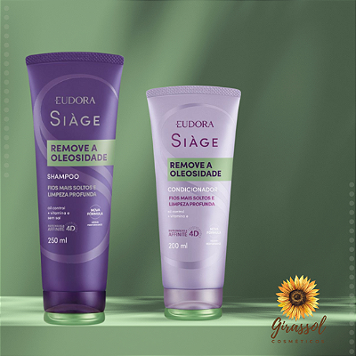 Kit Shampoo e Condicionador Siàge Remove a Oleosidade